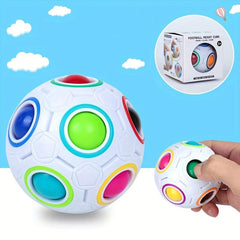 Rainbow Puzzle Ball Speed Cube Fidget Toy