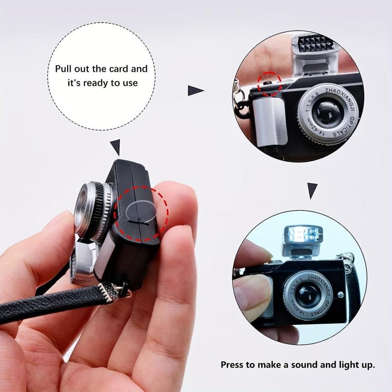 Mini Camera Model for Dollhouse Decor Simulation Props