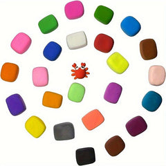 24 Colors Magic Modeling Clay Kit with Tools for Slime Play Clay Art