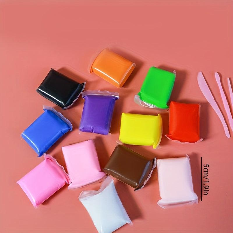 24 Colors Magic Modeling Clay Kit with Tools for Slime Play Clay Art