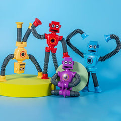 4pcs Cartoon Robot Decompressing Toys Multifunctional Creative Sensory Toys