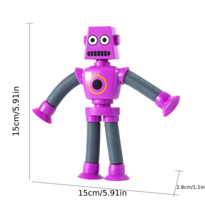 4pcs Cartoon Robot Decompressing Toys Multifunctional Creative Sensory Toys