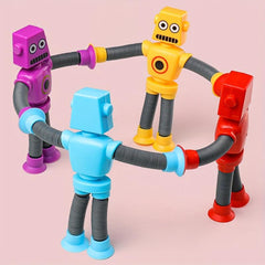 4pcs Cartoon Robot Decompressing Toys Multifunctional Creative Sensory Toys