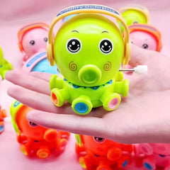 Kids Wind Up Octopus Toy Baby Fun Rotating Cartoon Chain
