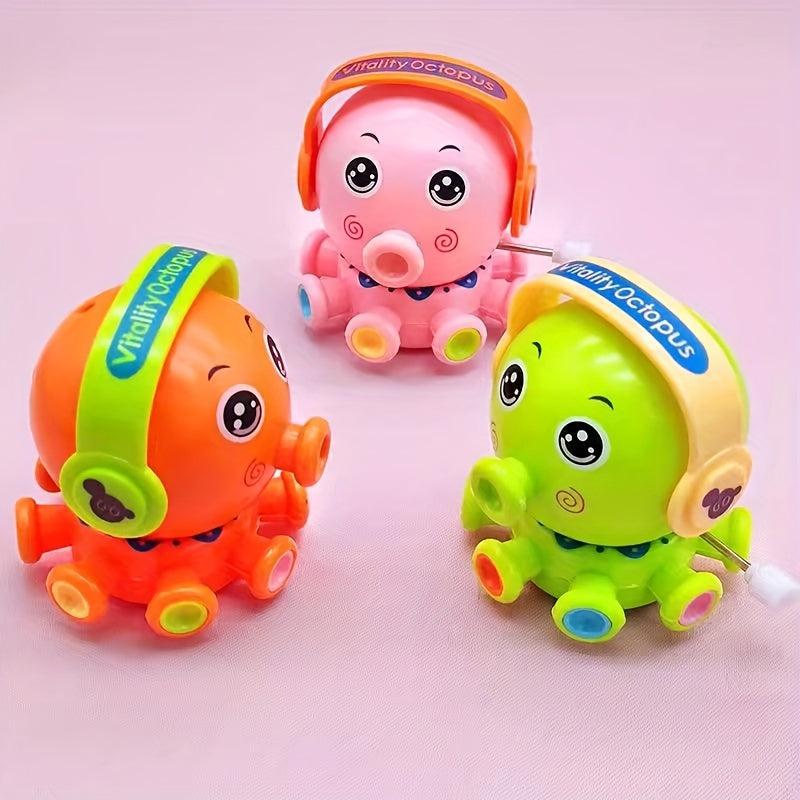 Kids Wind Up Octopus Toy Baby Fun Rotating Cartoon Chain