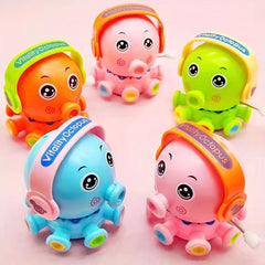 Kids Wind Up Octopus Toy Baby Fun Rotating Cartoon Chain