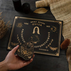 Wooden Spirit Board & Planchette Kit 30 Dowsing Divination Board Set
