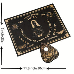 Wooden Spirit Board & Planchette Kit 30 Dowsing Divination Board Set