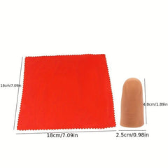 2 Pcs Vanishing Silk Scarf Set with Finger Cover Prop