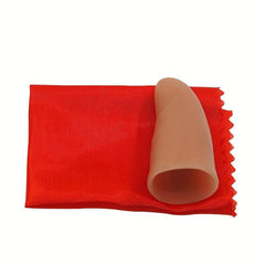 2 Pcs Vanishing Silk Scarf Set with Finger Cover Prop