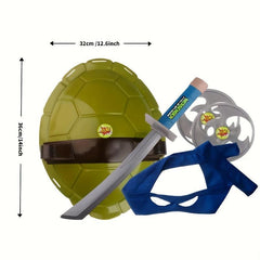 14in Turtle Shell Mask Anime Figure Superhero Costume