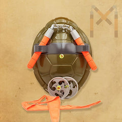 14in Turtle Shell Mask Anime Figure Superhero Costume