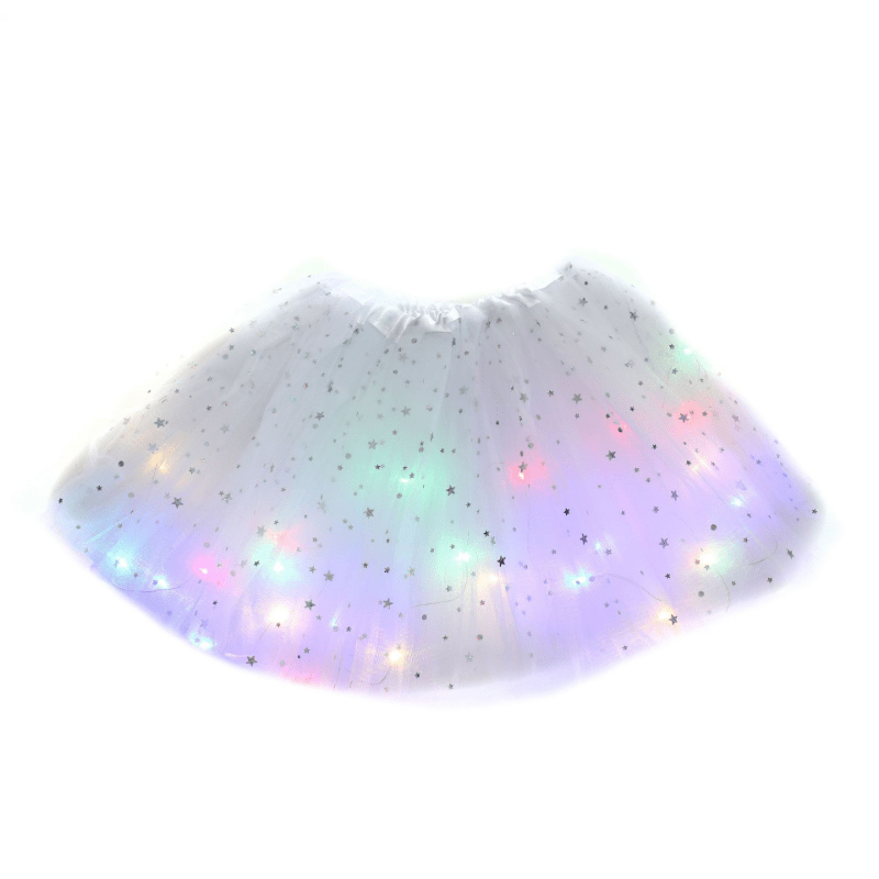 LED Light Princess Skirt Wedding Party Dancing Miniskirt
