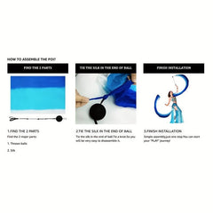 Dance Silk Veil Poi 78x31 Halloween Christmas Gift