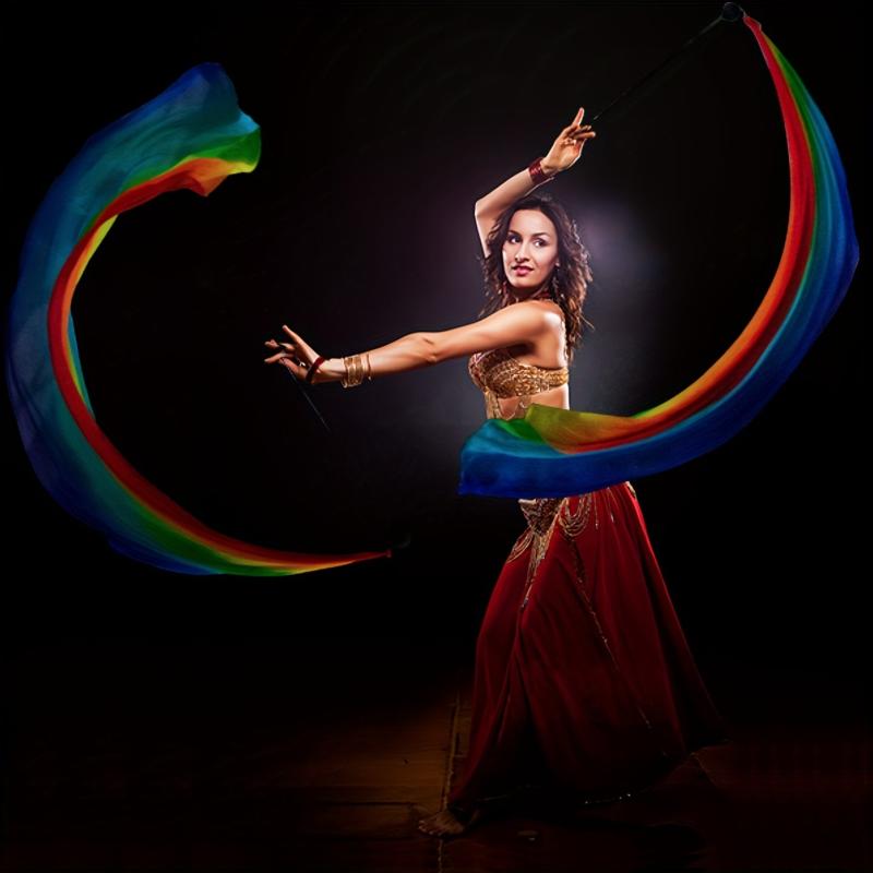 Dance Silk Veil Poi 78x31 Halloween Christmas Gift