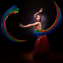 Dance Silk Veil Poi 78x31 Halloween Christmas Gift