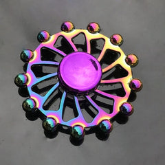 Rainbow Fidget Spinner Metal Finger Toy High Speed Manual Spinner