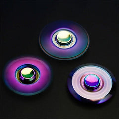 Rainbow Fidget Spinner Metal Finger Toy High Speed Manual Spinner