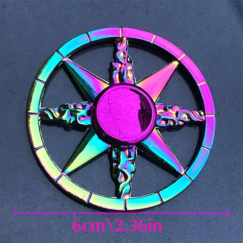 Rainbow Fidget Spinner Metal Finger Toy High Speed Manual Spinner
