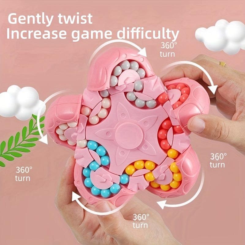 Magic Bean Cube Fingertip Toy Rotating Ball Puzzle