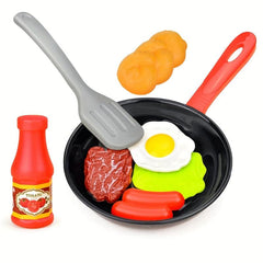 8pcs Kids Kitchen Pretend Play Toys Kitchen Pretend Toys Simulation Food