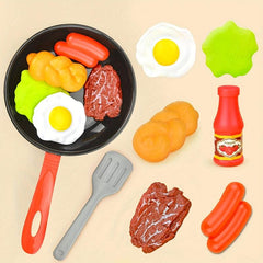 8pcs Kids Kitchen Pretend Play Toys Kitchen Pretend Toys Simulation Food