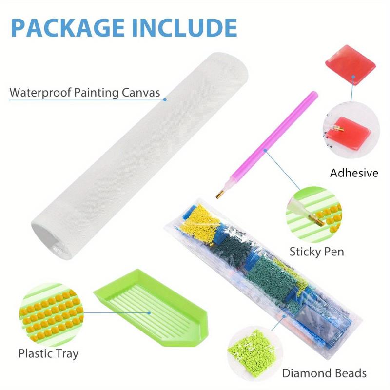 DIY Diamond Painting Art Craft Canvas Paint With Diamond Crystal