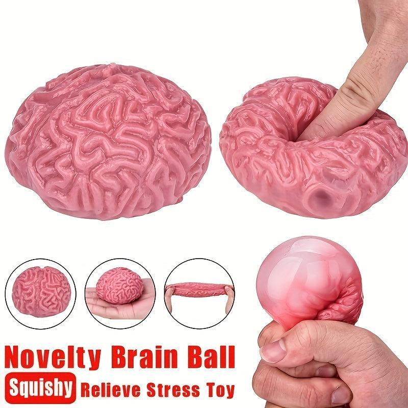 Soft Rubber Simulation Brain Decompression Squeeze Ball