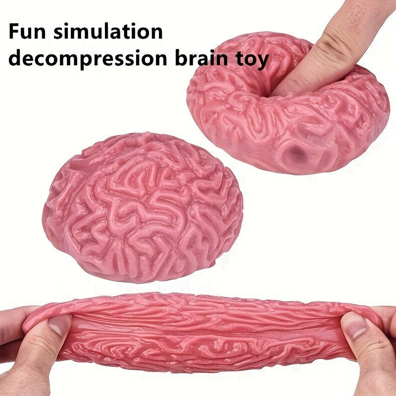 Soft Rubber Simulation Brain Decompression Squeeze Ball