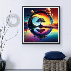 Landscape Tree Art Diamond Painting Home Decoration