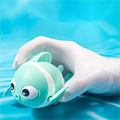 Swimming Fish Bath Toy for Kids, Wind Up Floating Bathtub Water Toys