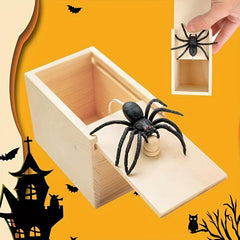 Scary Wooden Box Worms Halloween Prank Toy