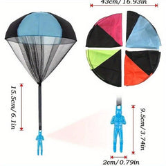 Parachute Toys Children's Flying Toys Throwing Hand Parachutes
