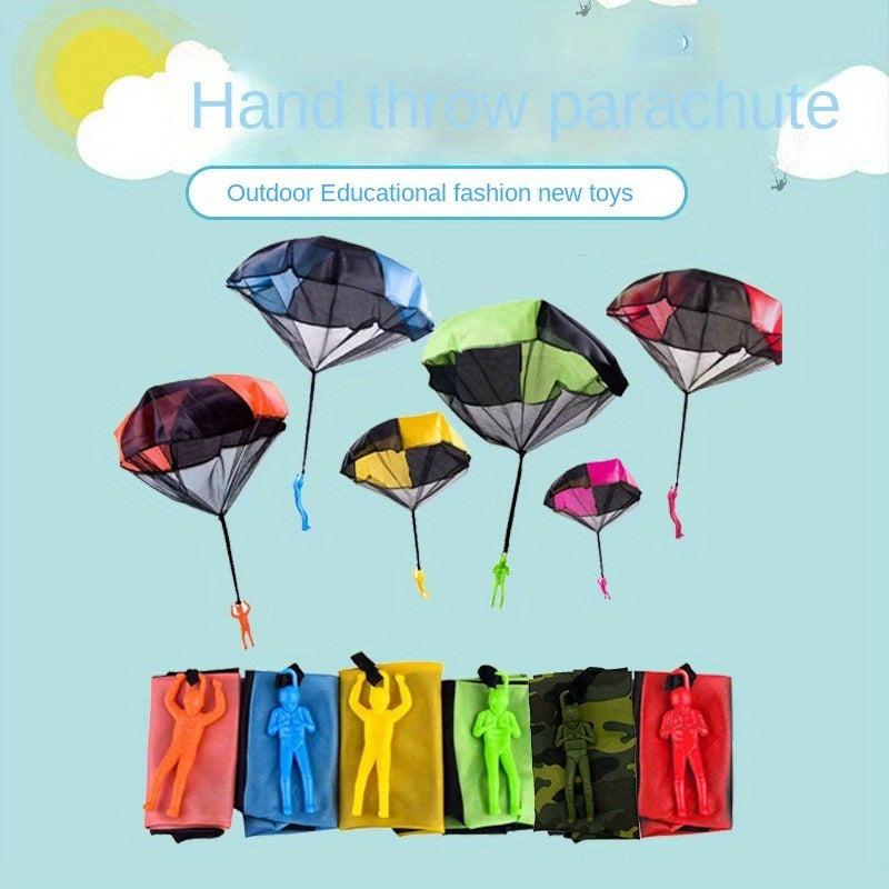 Parachute Toys Children's Flying Toys Throwing Hand Parachutes