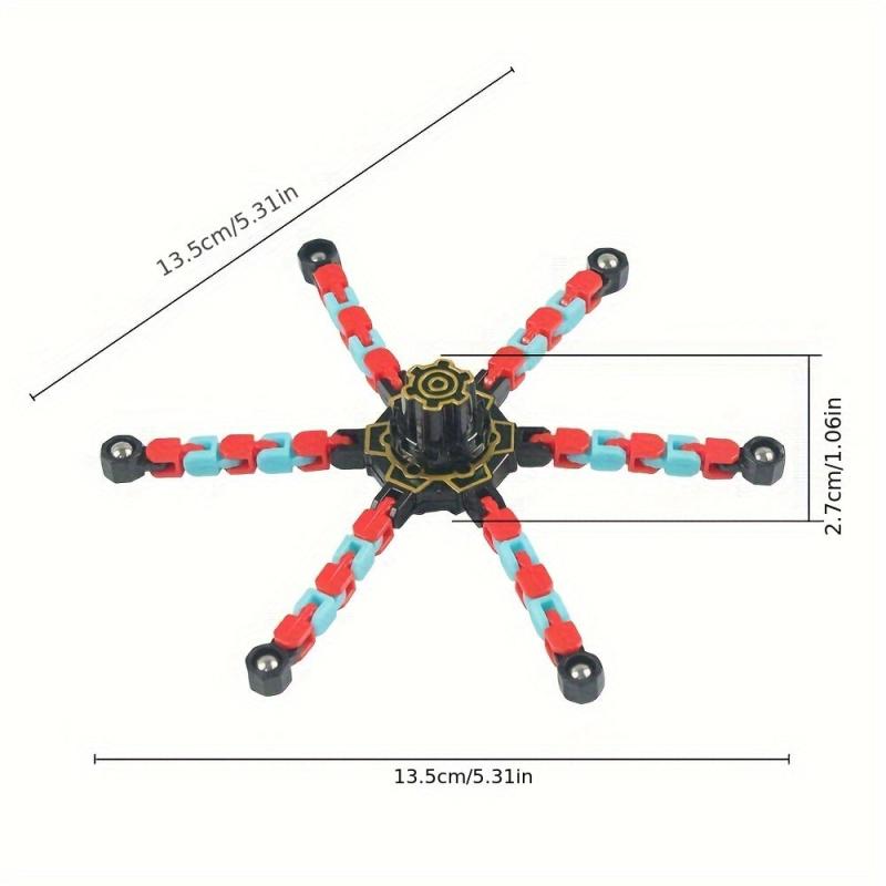 Luminous Mechanical Gyroscope Toy DIY Deformable