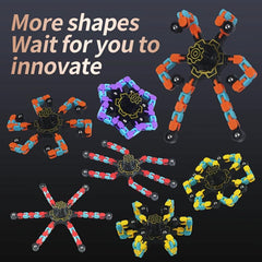 Luminous Mechanical Gyroscope Toy DIY Deformable
