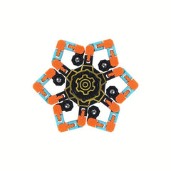 Luminous Mechanical Gyroscope Toy DIY Deformable