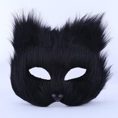Furry Fox Masks Half Face Eye Mask Cosplay Props