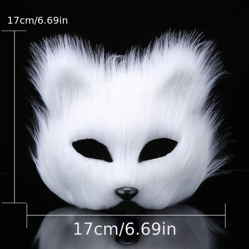 Furry Fox Masks Half Face Eye Mask Cosplay Props