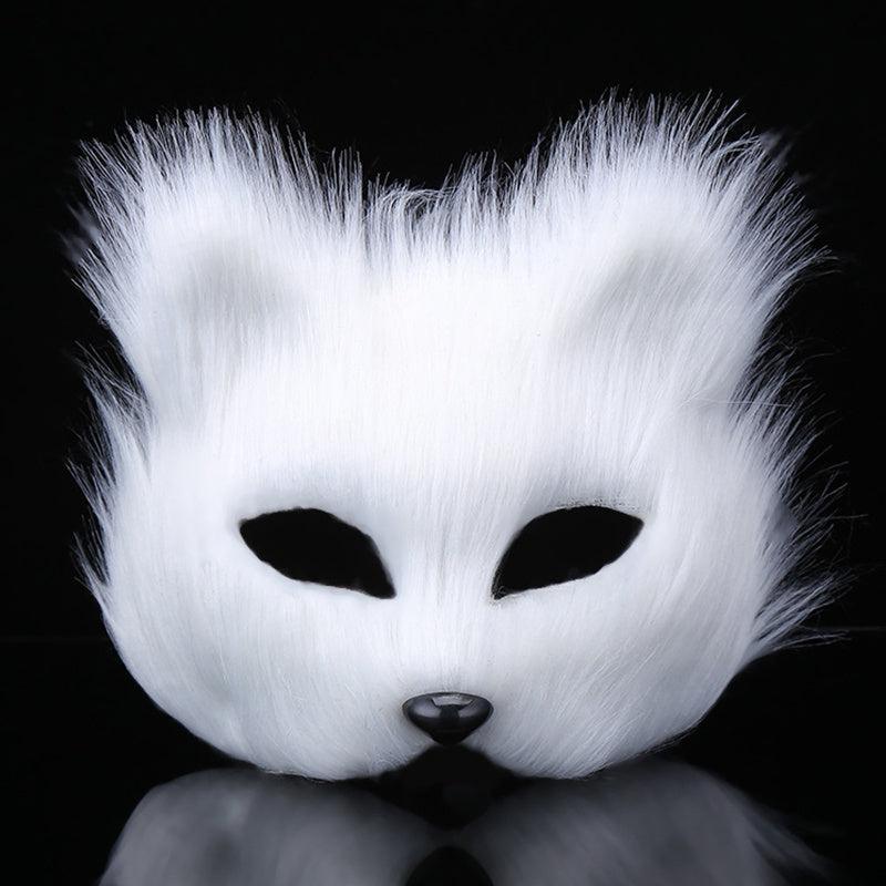 Furry Fox Masks Half Face Eye Mask Cosplay Props