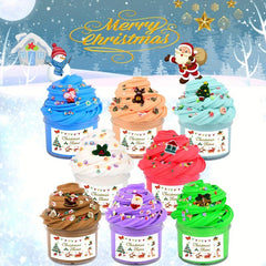 Christmas Butter Slime Set Non Sticky Stress Relief Toy