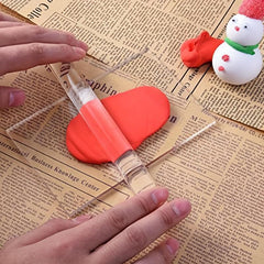 Solid Clay Rolling Pin Acrylic Clay Roller DIY Modelling Clay Tools
