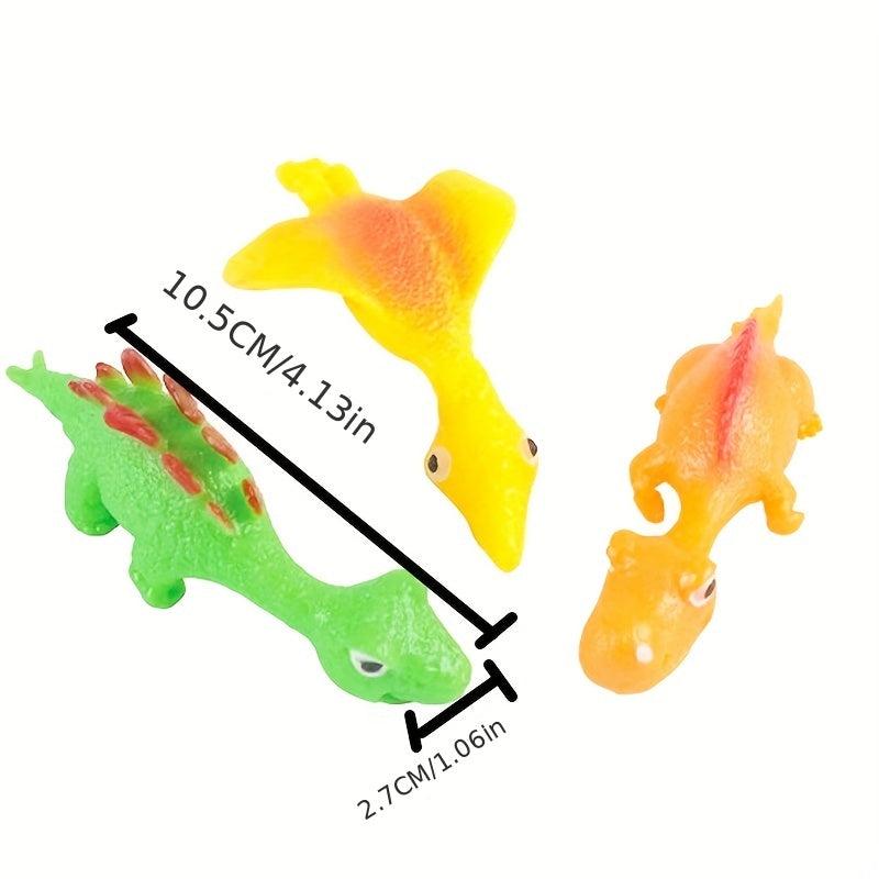 5pcs Dinosaur Fidget Toys Finger Catapult Stress Relief Toy