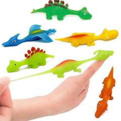 5pcs Dinosaur Fidget Toys Finger Catapult Stress Relief Toy