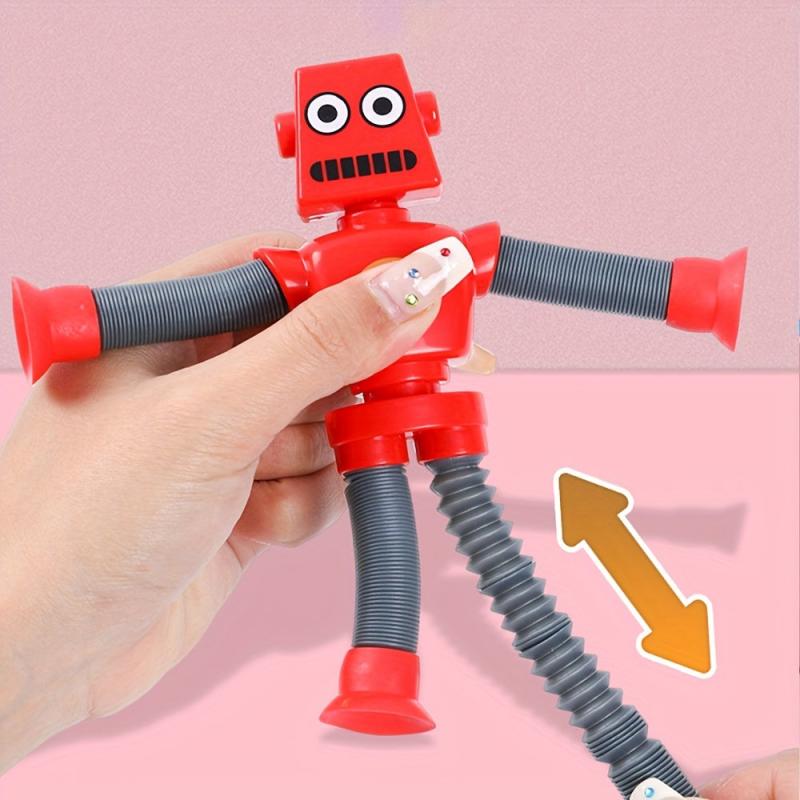 Telescopic Spring Robot Stress Relief Toy Boys Girls Christmas Gift