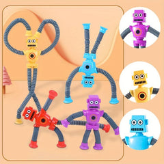Telescopic Spring Robot Stress Relief Toy Boys Girls Christmas Gift