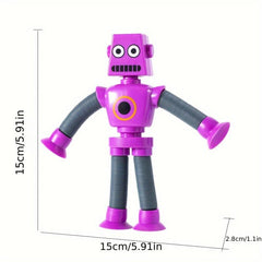 Telescopic Spring Robot Stress Relief Toy Boys Girls Christmas Gift