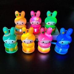 Rabbit Luminous Lantern Rainbow Circle Christmas Gift Toy