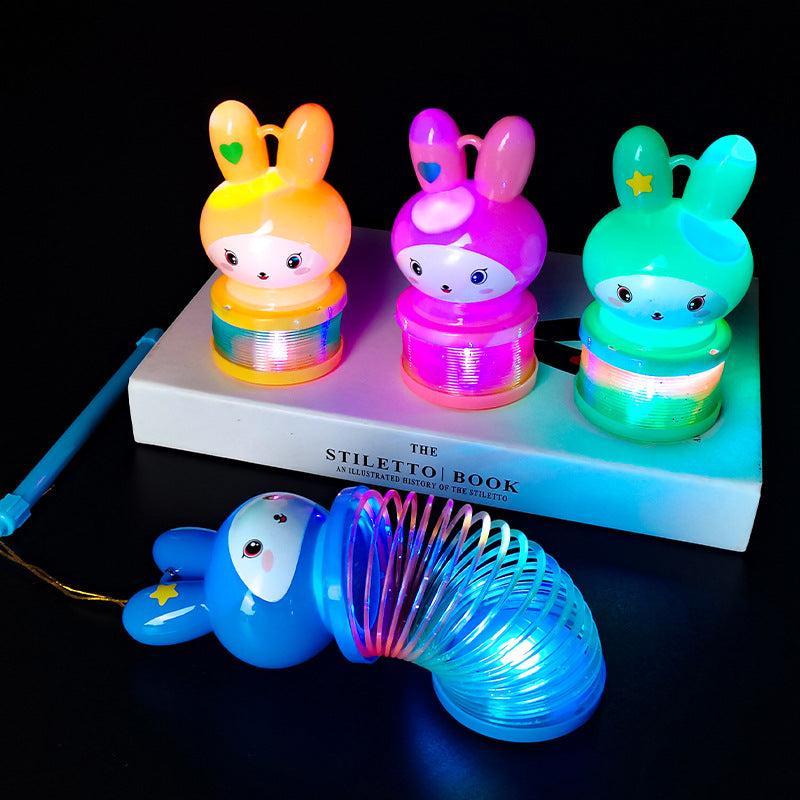 Rabbit Luminous Lantern Rainbow Circle Christmas Gift Toy