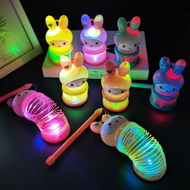 Rabbit Luminous Lantern Rainbow Circle Christmas Gift Toy